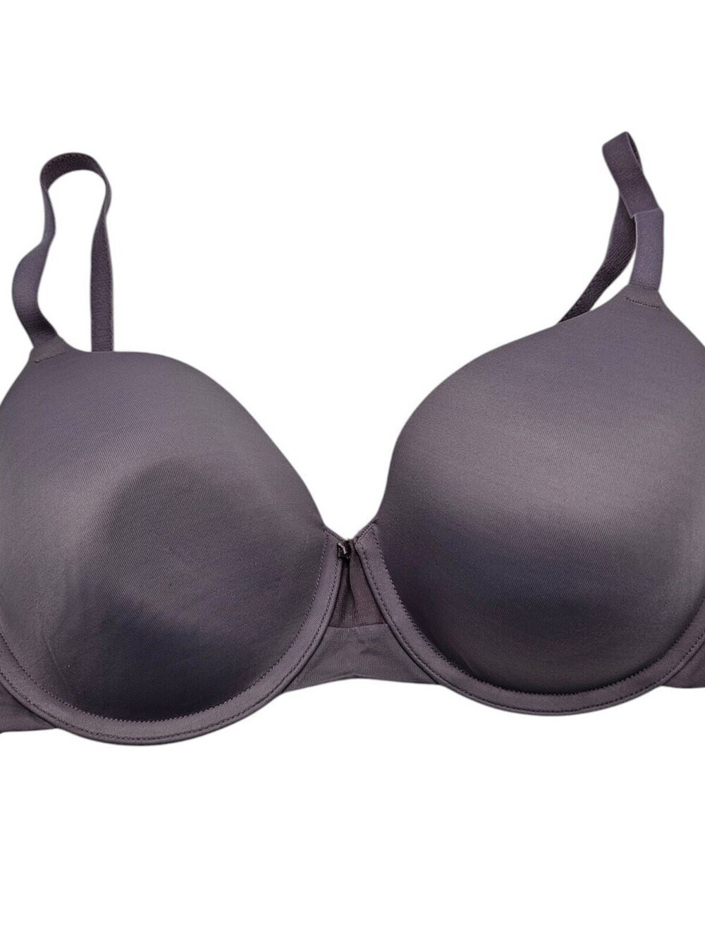 Vanity Fair Womens Sz 34D T Shirt Bra Purple Silver Tone Style 75280